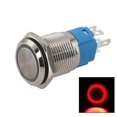 thumbnail image 1 of 16mm 3-6V LED ON OFF Waterproof IP66 Stainless Steel Momentary PushButton Switch, 1 of 10