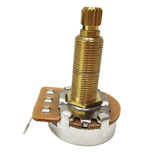 Potenciómetro Estriado Pequeño para Guitarra Eléctrica, Bajo, Amplificador de Efectos, Volumen de Tono, 28 Mm, B250K