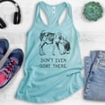 thumbnail image 2 of Don't Even Goat There Tank Top, Ladies Racerback Tank Top, Goat Tank, Farm Farmer Tank, Farm Animal Tank, Cancun, Small, 2 of 3