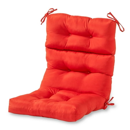 Greendale Home Fashions Solid Outdoor High Back Chair Cushion