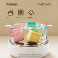 thumbnail image 4 of Safe Silicone Meal Preps Container With 6 Individual Cells Sealed Freshness Snacks Box With Lid For Fruits Veggies Multicolor, 4 of 4
