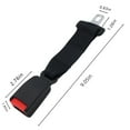 thumbnail image 2 of 2-Pack 9-Inch Universal Seat Belt Extender with Car Buckle Extension, 2 of 6