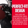 thumbnail image 5 of Franklin Sports Youth Football Receiver Gloves - Shoktak Youth Gloves - Kids Football Gloves - High Grip Football Gloves - Black - Youth Medium, 5 of 7