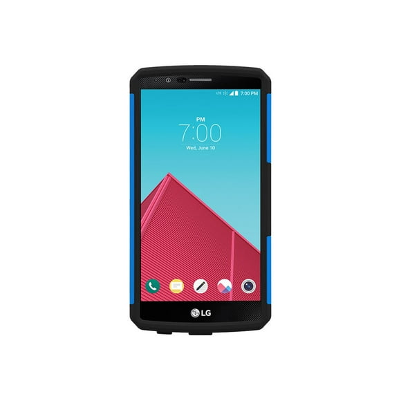 Trident Aegis Series - Back cover for cell phone - rugged - TPE, bio-enhanced polycarbonate - blue - for LG G4
