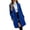 Blue, variant on Women's Pea Coat Trench Jacket Lapel Collar Double Breasted Overcoat