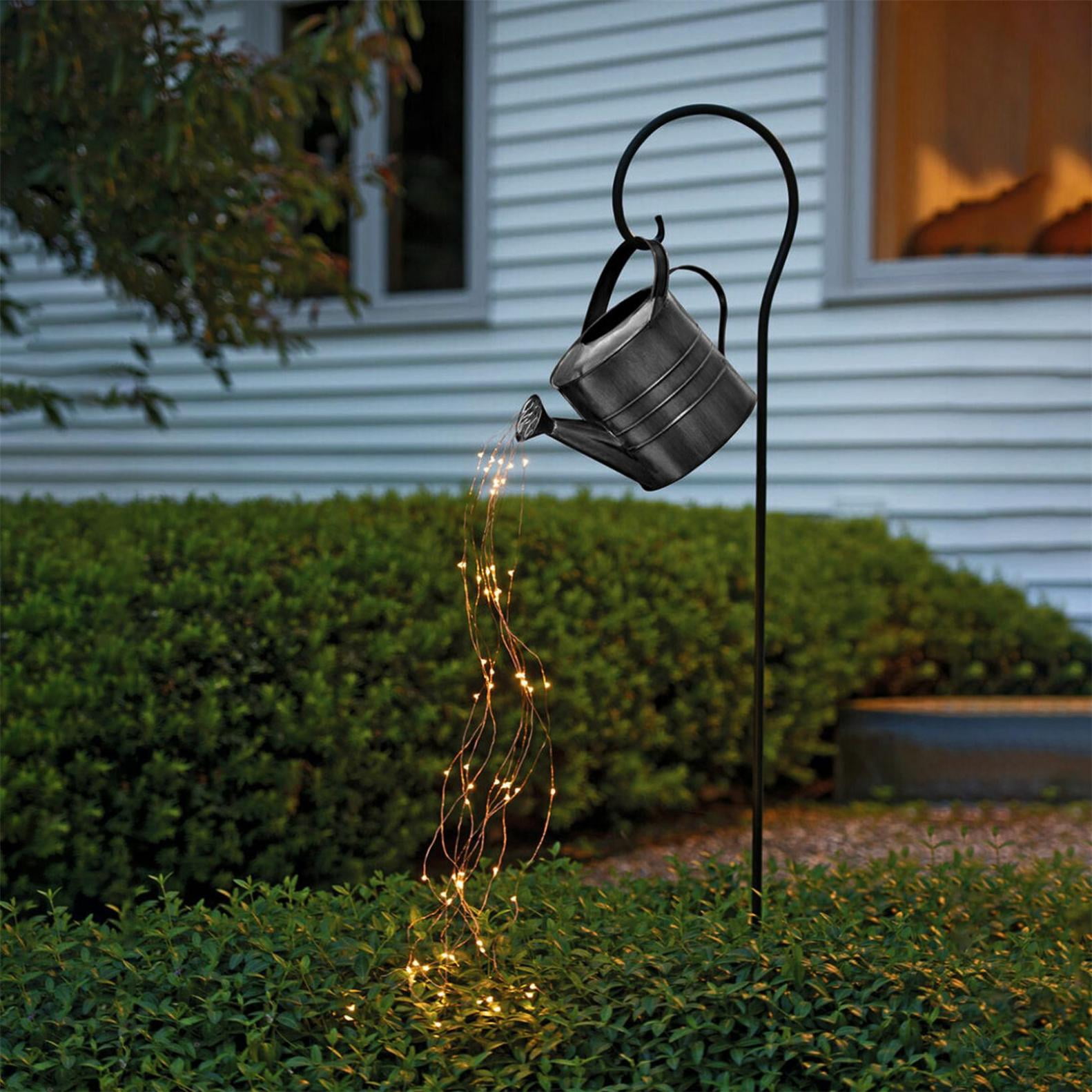 EQWLJWE Solar Watering Can Lights Waterproof Garden Decorations