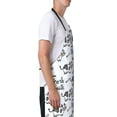 thumbnail image 3 of Lsque Cow With Fresh Milk Waterproof Apron Chef Aprons for Men Heavy Duty Chemical Work Apron Extra Long Grilling Aprons with Adjustable Bib Apron, 3 of 9