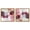 Gold Frame, variant on Art Remedy Saturaded Colors Art Canvas, 12" x 12", Gallery Wrapped, Ruby Patterns in White Set