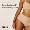 thumbnail image 2 of Ropa interior KNIX Super a prueba de fugas, de gran altura, período XS, arena cálida, 2 of 4