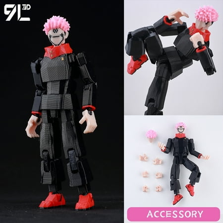 9L3D Printed Deadpool Wolverine Anime Characters Lucky Dummy 13 Action Figures Multi-Jointed Movable Shapeshift Mannequin Toys