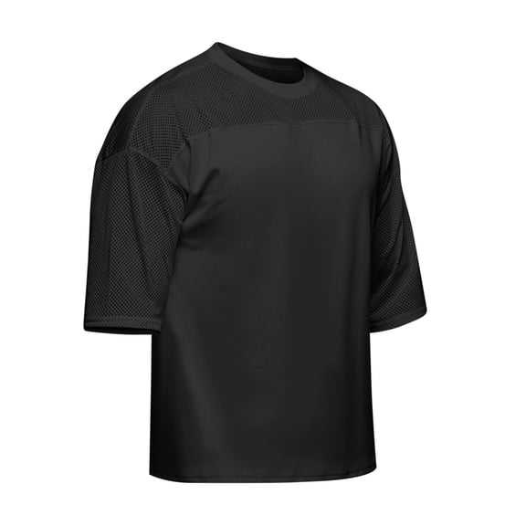 Bnwani Mens Shirts Breathable Lightweight Shirts Moisture-Wicking Tee Black 3XL
