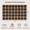 thumbnail image 5 of DEORAB Outdoor Rug 5'x 8' Polypropylene Surface Washable UV-Resistant Carpet Patio Deck Porch，Black & Coffee, 5 of 12