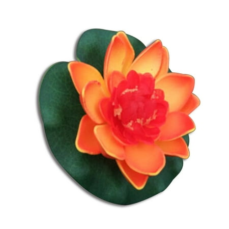 Floating Lotus Flower - KABOER 2 Pcs Artificial Lotus Flowers Decor Floating Pond Home Aquarium Wedding Party Decoration