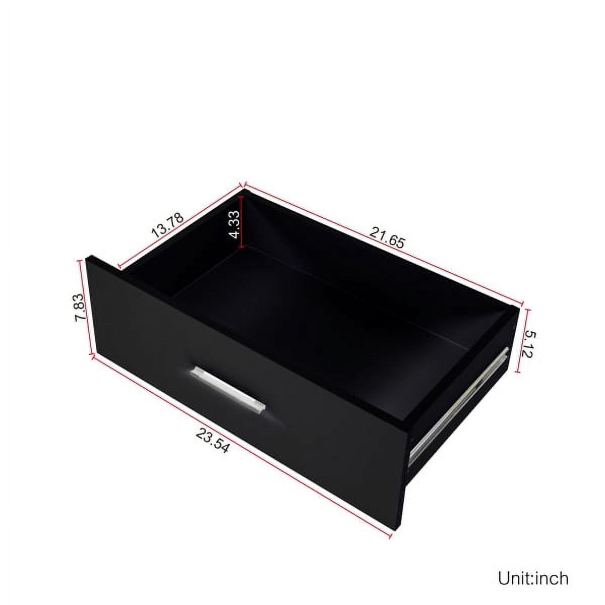 6 Drawer Double Dresser for Bedroom, Wide Storage Cabinet for Living Room Home Entryway, Black