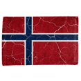 thumbnail image 1 of Distressed Norwegian Flag All Over Hand Towel, 1 of 1