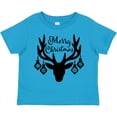 thumbnail image 3 of Inktastic Merry Christmas Reindeer Antlers with Ornaments Boys or Girls Toddler T-Shirt, 3 of 5