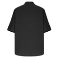 thumbnail image 6 of Gamivast Linen Henley Shirts for Men Band Collar Long Sleeve Boho Vacation Casual Shirts Loose Fit Solid Breathable Long Sleeve Work Shirts Spring Tops, 6 of 8