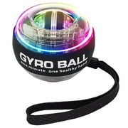 Auto-Start LED Power Gyro Force Wrist Hand Ball Arm Exerciser Relieve Pressure (with LED Light)