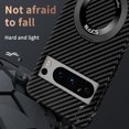 thumbnail image 7 of Magnetic Case Compatible with Google Pixel 9 Pro XL with 360 Rotating Ring Kickstand, Aramid Carbon Fiber Ultra-Thin Shockproof Protective Cover Compatible with MagSafe, Black, 7 of 7