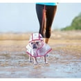 thumbnail image 4 of Xiao Hua waterproof, windproof, hooded dog raincoat suitable for small, medium, and large dogs, transparent plastic fashionable pet raincoat, XXL size (suitable for 6.5-9kg), 1 piece, black, 4 of 4