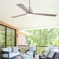 thumbnail image 3 of Parrot Uncle Modern 52" Nickel Propeller LED Ceiling Fan with Remote Control, 3 of 15