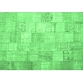 thumbnail image 1 of Ahgly Company Indoor Rectangle Patchwork Emerald Green Transitional Area Rugs, 8' x 10', 1 of 4