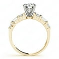 thumbnail image 4 of Round Brilliant Cut Solitaire With Accents Engagement Ring 10K Yellow Gold, 4 of 4