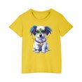 thumbnail image 1 of RXIRUCGD 2025 Vêtements d'Été pour Enfants T-shirt Imprimé Mode Mignon Col Rond Manches Courtes, 1 of 5