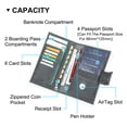 thumbnail image 4 of Contact's Leather Family 4 Passport Holder With Airtag,Travel Passport Wallet RFID Blocking (Gray), 4 of 9