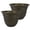 1 Pack, variant on The HC Companies Sierra Round Self-Watering Pot - Lightweight Plastic Planter for Herbs & More - Durable Plant Pots for Indoor Plants & Outdoor Plants 10 Celtic Bronze, Pack of 2