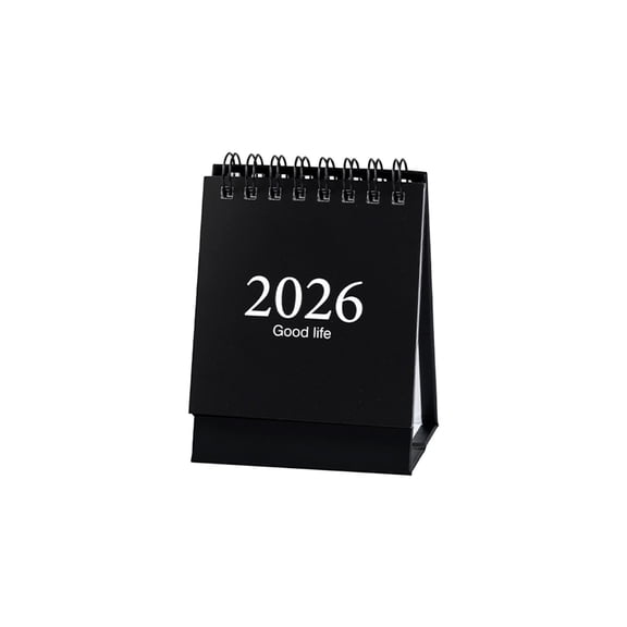 2026 Desk Calendar Spiral Bound Stand Up Calendar with Durable Paper Cover and Sturdy Base for Office Home School Organization Planning