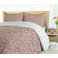 thumbnail image 5 of Ambesonne Floral Duvet Cover Sets, Spring Petals Blossoms, 2-Queen, Mauve Salmon Dried Rose, 5 of 7