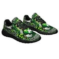 thumbnail image 6 of St Patrick's Day Claddagh Symbol and Shamrocks Shoes Sneakers Black Size 3.5, 6 of 7