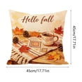 thumbnail image 3 of Halloween Sale Clearance!Fall Decor, Thanksgiving And Fall Pillow Covers 18x18 Inch Fall Pumpkin Maple Leaf Throw Pillowcase Case For Thanksgiving Pillow Rural Couch Sofa Bed Indoor Outdoor Decor, 3 of 6