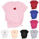 thumbnail image 1 of RKSTN Valentine Gifts Women's Valentine's Day T Shirts Oversized Crewneck Valentines Graphic Print Short Sleeve Shirt Womens Casual Solid Round Neck Plus Size Loose Fits Tee Top Summer Clothes, 1 of 7