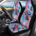 thumbnail image 3 of Pzuqiu Car Seat Covers Interior Polyester, Compatible with Sedan Seats Vans Seats, for Trucks Sedans, Turtle and Butterfly Pattern, 3 of 10