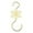 Gold, variant on 10 Pack Stainless Steel S-Shaped Snowflake Ornament Hooks Xmas Tree Wreath Winter Party Hanging Hardware