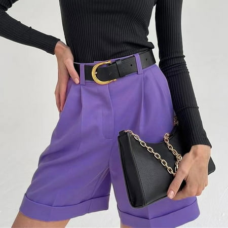 

Tawop Mens Graphic Shorts Casual Pants Pocket Shorts Womens Overalls Shorts Purple Size 12
