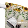 thumbnail image 4 of Spring Dog Swag Valances for Windows, Kitchen Window Curtains Over Sink, Sunflower Daisy Botanical Rustic Window Treatment Curtains for Living Room/Bedroom Curtains 2 Panel Sets 36"x45", 4 of 8