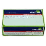 Leviton GFNT1 Self-Test SmartlockPro Slim GFCI Non-Tamper-Resistant Receptacle with LED Indicator, 15 Amp, Brown