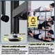 thumbnail image 4 of de Cocina Metálico 4 Niveles 4 Ruedas - Carrito Organizador de Metalico Multiuso, Estantería Acero Regulable, Ganchos Incluidos, Antideslizantes, para Oficina, Baño (4 Capas, Negro), 4 of 8