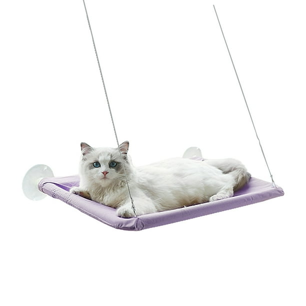 Ventana de cama para gatos, estantes de seguridad para gatos, asiento para gatos montado en ventana que ahorra espacio
