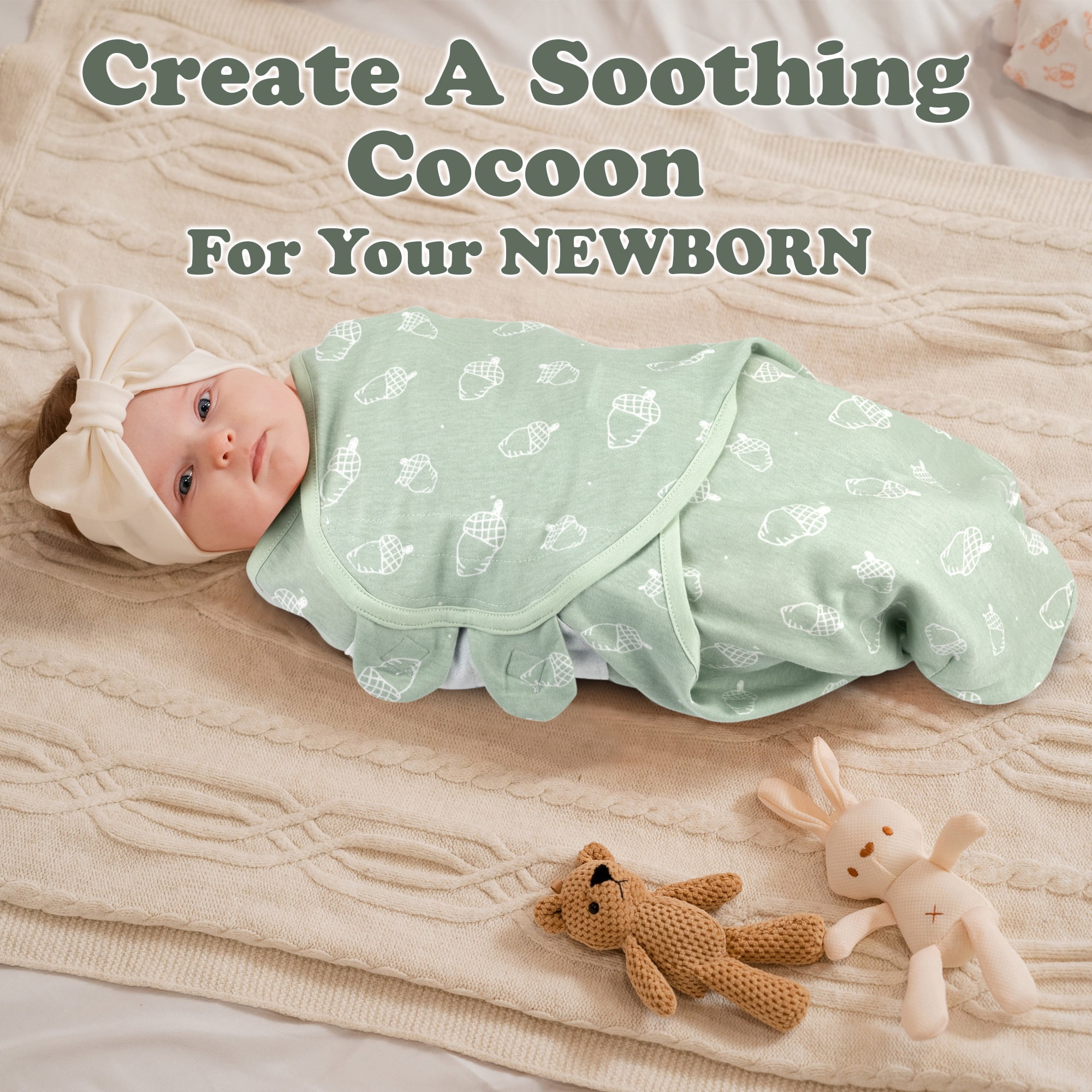 Bublo Baby Swaddles for Newborns 0–3 Months, Organic Cotton Baby Swaddle Blanket, Infant Swaddle Sack, Baby Swaddles 0–3 Months, Newborn Sleep Sacks, Baby Blanket Sleep Sack for Baby Boys & Girls