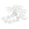 thumbnail image 4 of Guirnalda De Luces Decorativas Con Forma De Estrella Y Luna, 3,3 Yardas, 126LED, Para Festival De Ramadán, Boda, Fiesta, Hogar, Terraza, Ventana Y Jardín, 4 of 7