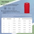 thumbnail image 7 of LiiYii Basketball Jerseys for Men Basketball Practice Team Uniform Sleeveless Sport Shirts Gym Red XXL, 7 of 7