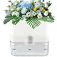 thumbnail image 2 of Self Watering Plant Pot Self Watering Planter with Visible Reservoir Square Planter Pot Double Layer Flowerpot for Indoor Plants (Rectangle S), 2 of 10