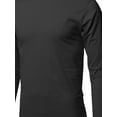 thumbnail image 4 of FashionOutfit Men's Causal Solid Basic 100% Ring Spun Cotton Long Sleeve T-shirt, 4 of 4