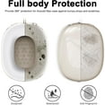 thumbnail image 4 of Silicone Case Cover for AirPods Max Headphones, Clear Soft TPU Ear Cups Cover/Ear Pad Case Cover/Headband Cover for AirPods Max (2024/2020),Transparent Accessories(USB-C), 4 of 7
