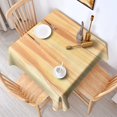 thumbnail image 2 of Square Tablecloth, Waterproof Polyester Table Cover, Wrinkle Resistant & Washable Fabric for Dining, Kitchen, Picnic, 42x42in(107x107cm), Wood Print, 2 of 6