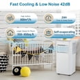 thumbnail image 2 of Ourlova 10000 BTU Portable AC 3-in-1 Unit Sleep Mode Cools 450 Sq Ft Fan Dehumidifier, 2 of 6